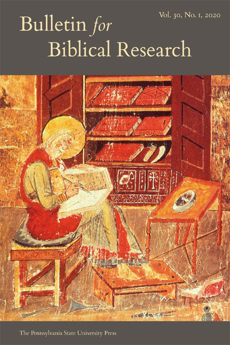 Cover for Bulletin for Biblical Research