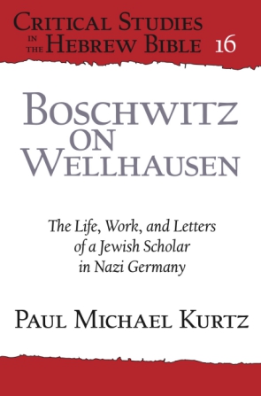 Cover for Boschwitz on Wellhausen